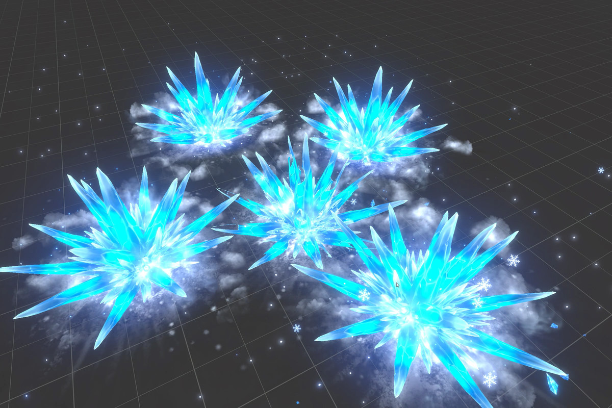 Realistic RPG ice and snow effects set
