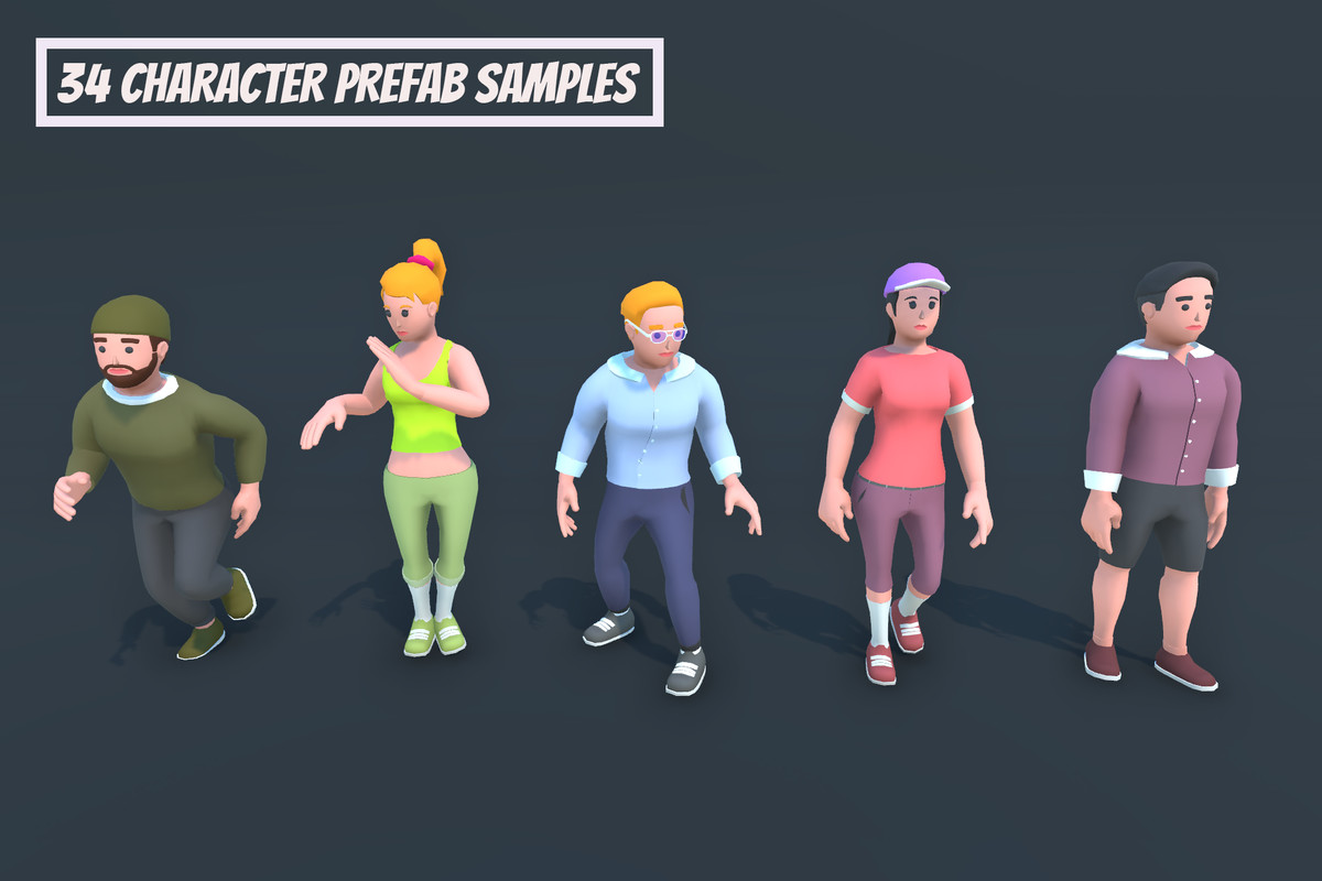 Customizable 3D Characters Ultimate Bundle