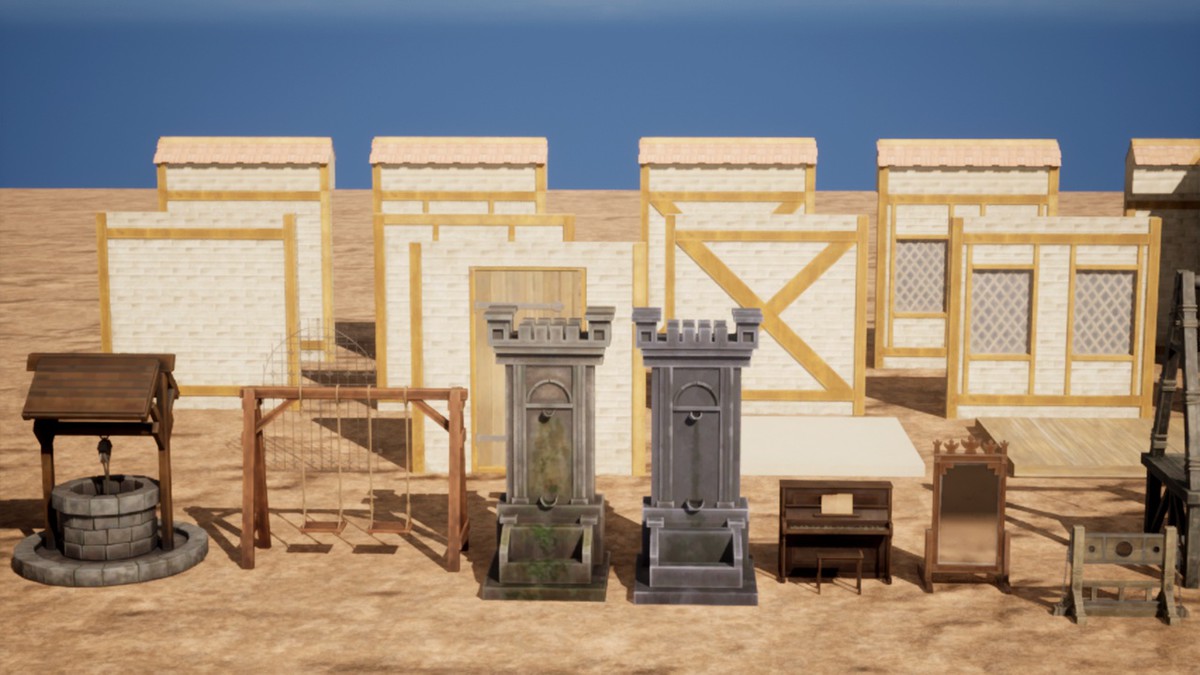 Medieval Town & Castle Modular Environment Pack