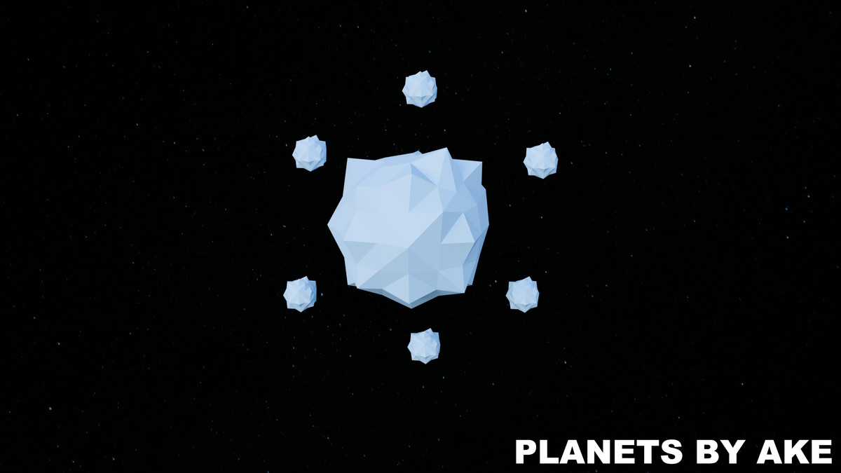 Planets - Stylized Low Poly Asset Pack by Ake