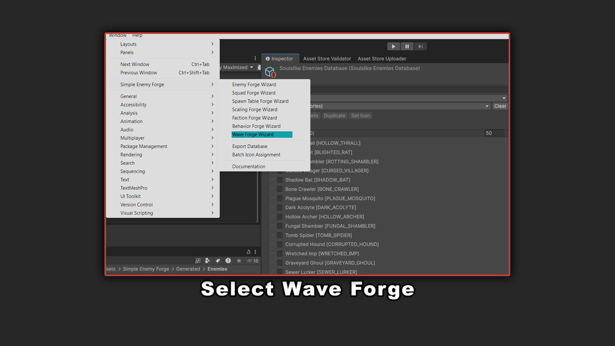 Simple Enemy Forge: No-Code Enemy, Squad, Spawn, Scaling & Wave w/ JSON Export