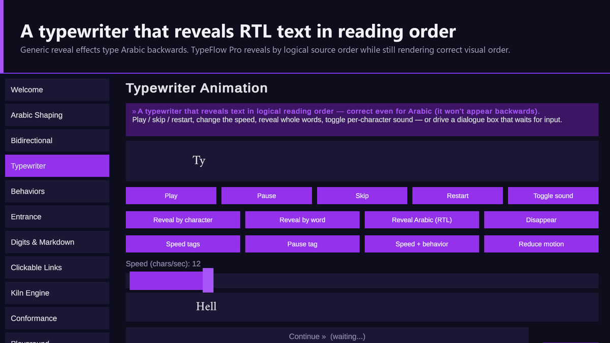 TypeFlow Pro | Animated RTL & Arabic Text for TextMeshPro