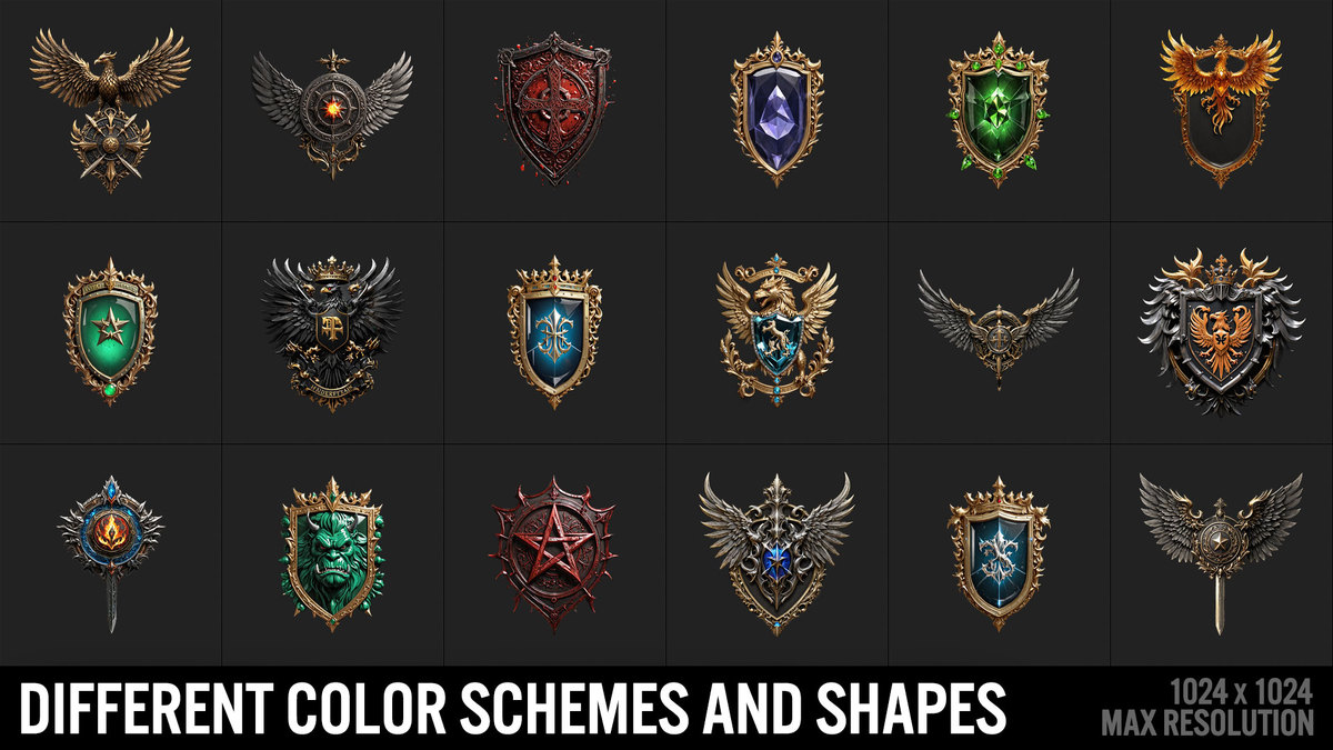 600 Achievements, Trophies, Rewards, Emblems, Badges, Awards, Artifacts Vol2