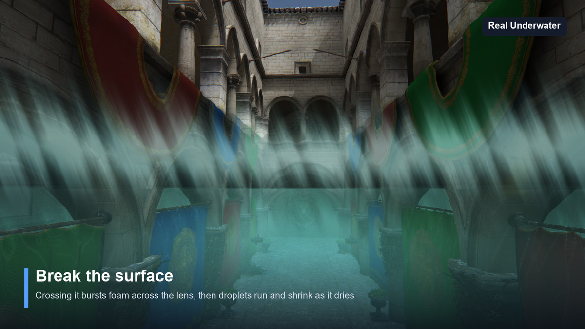 Real Underwater — Screen-Space Underwater Rendering for Any Water Asset