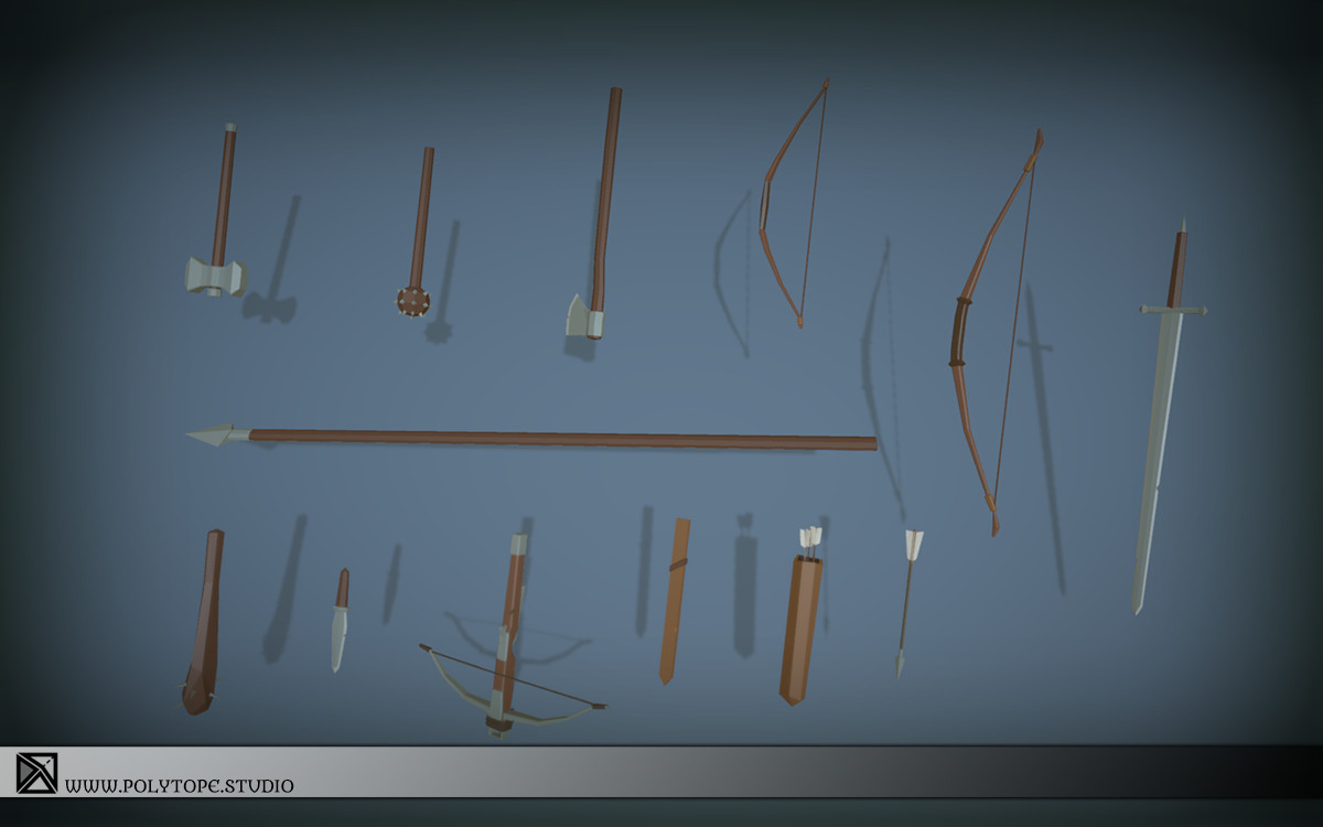 Lowpoly Medieval Modular Soldiers v1.2