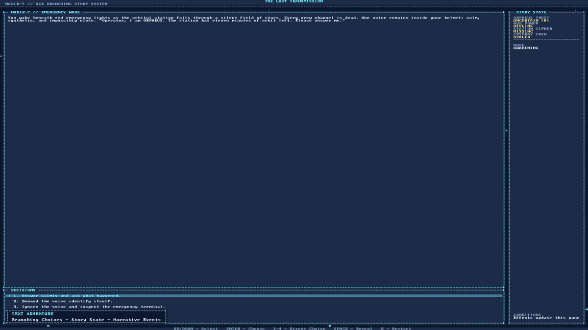 ASCII Game Engine