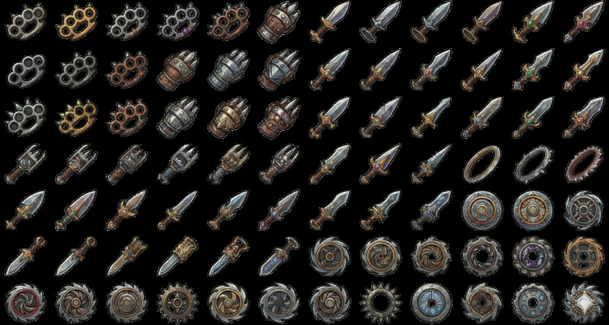 2D Fantasy RPG Weapon Icon Pack - 1000+ Items