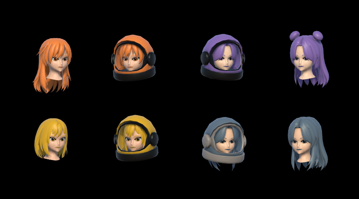 Pixit Stylized Astronaut Girls