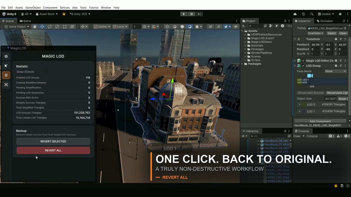 Magic LOD: Burst Mesh Optimizer