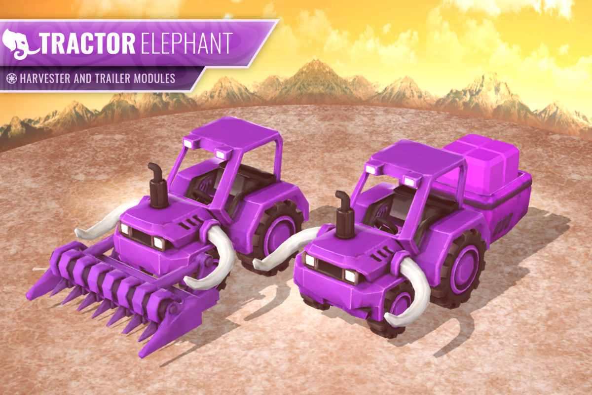 Stylized Tractor Pack – Animal Farming Vehicles (LOD, Atlas)
