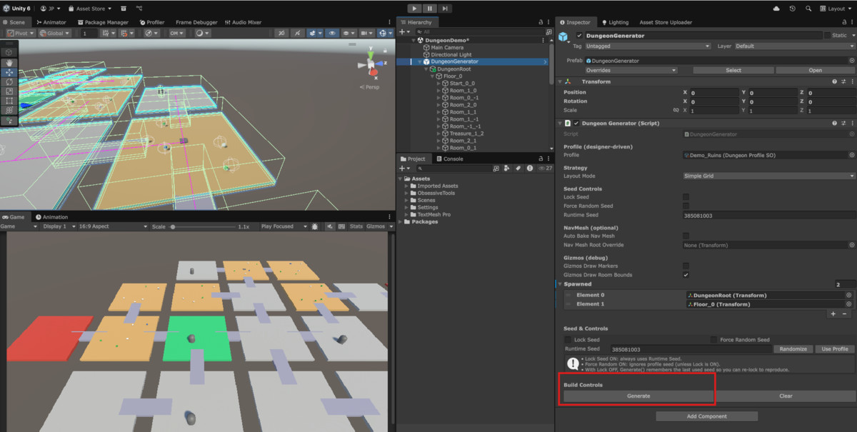 Randomized Dungeon Generator