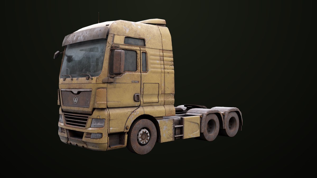 Heavy Truck Chassis 04 Dirty 4 URP HDRP Textures
