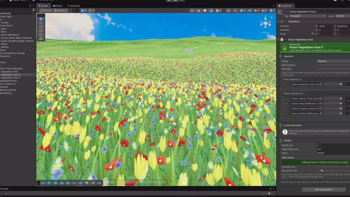 GrassCore - Stylized Grass & Vegetation System