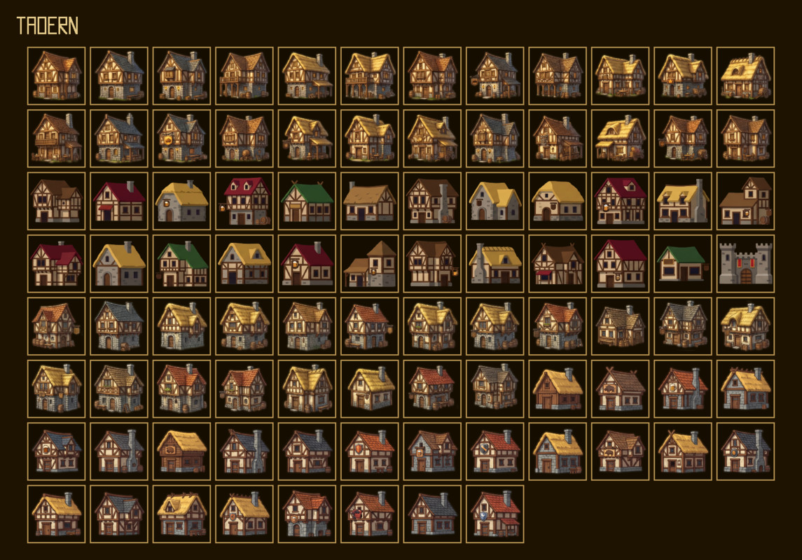1230 Building Icons – Mega RPG Building Pack