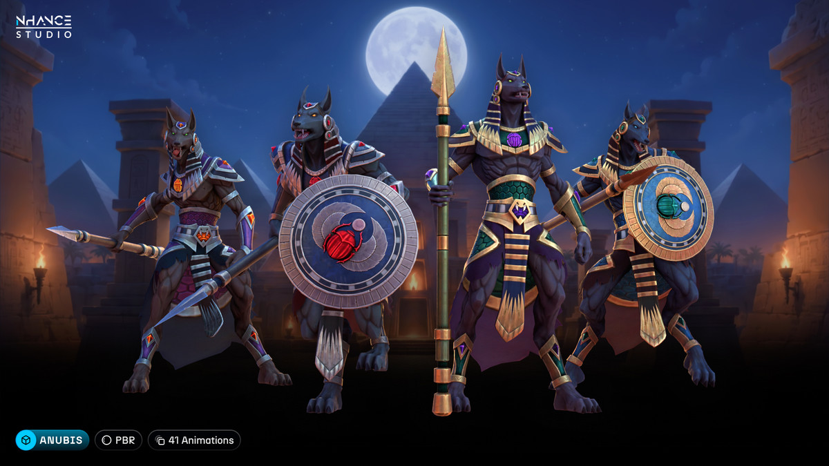 Stylized Egyptian Fantasy Characters Pack