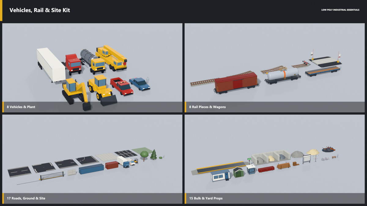 Low Poly Industrial Environment Pack