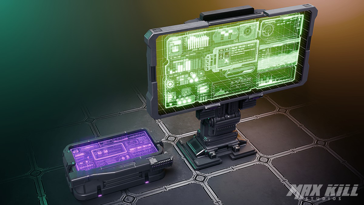 Sci-Fi Hologram Screen Shader
