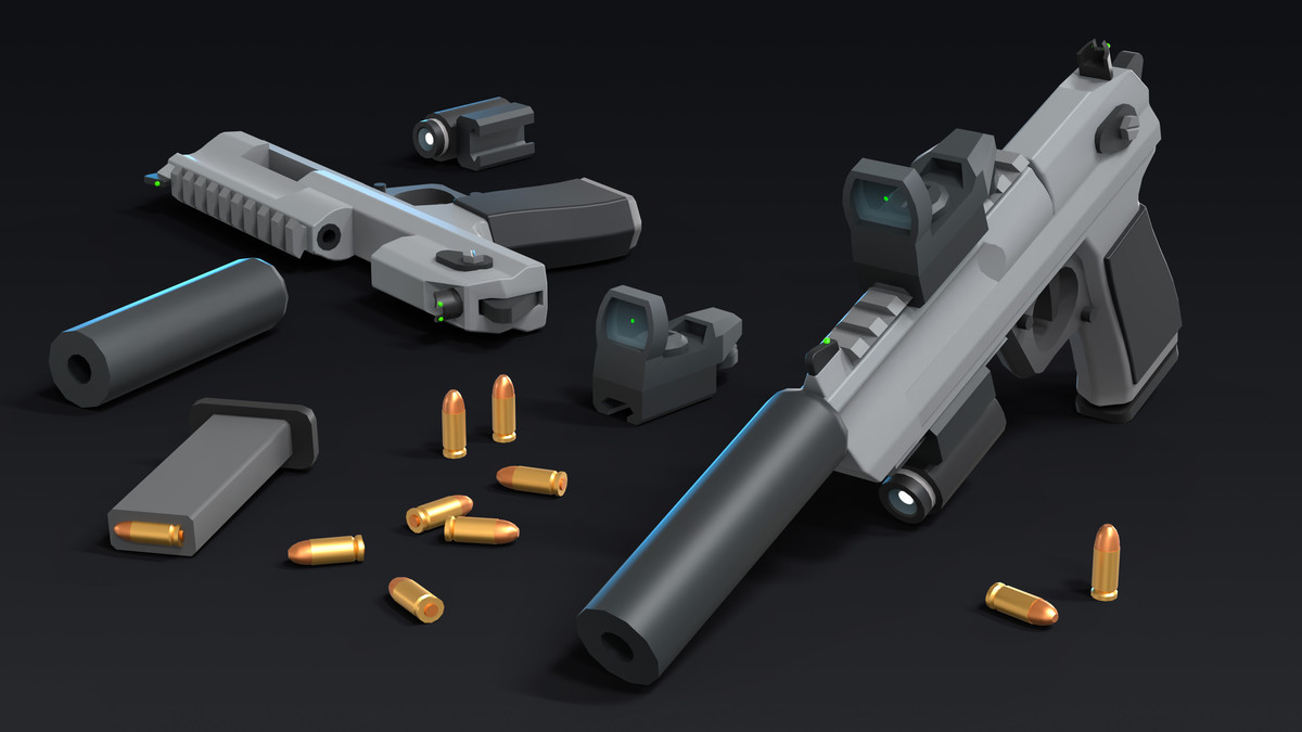 Weapons Mini - Low Poly Asset Pack