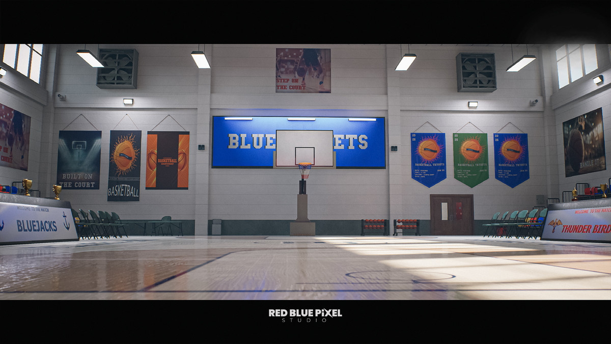 Indoor Basketball Arena