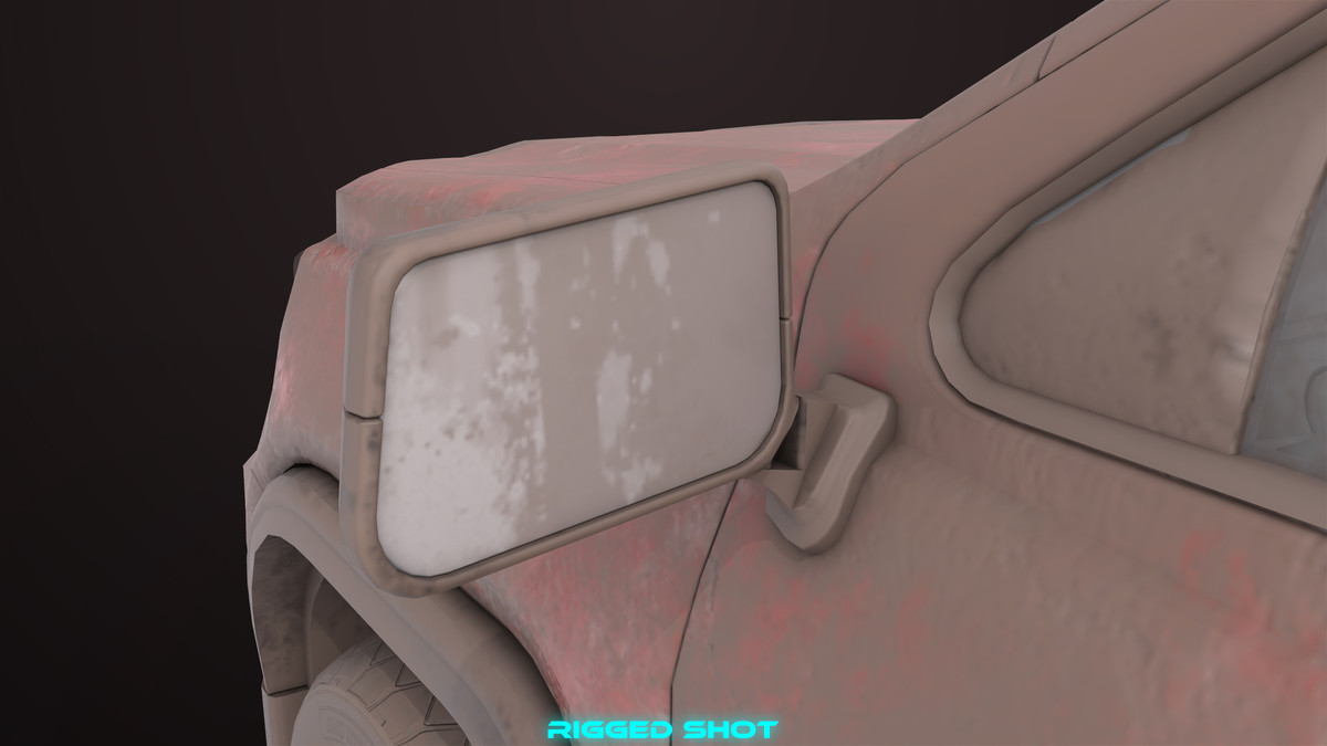 Pickup Truck 02 Red Dusty URP HDRP Textures