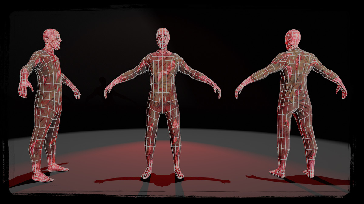 Zombie 02 (Low Poly)