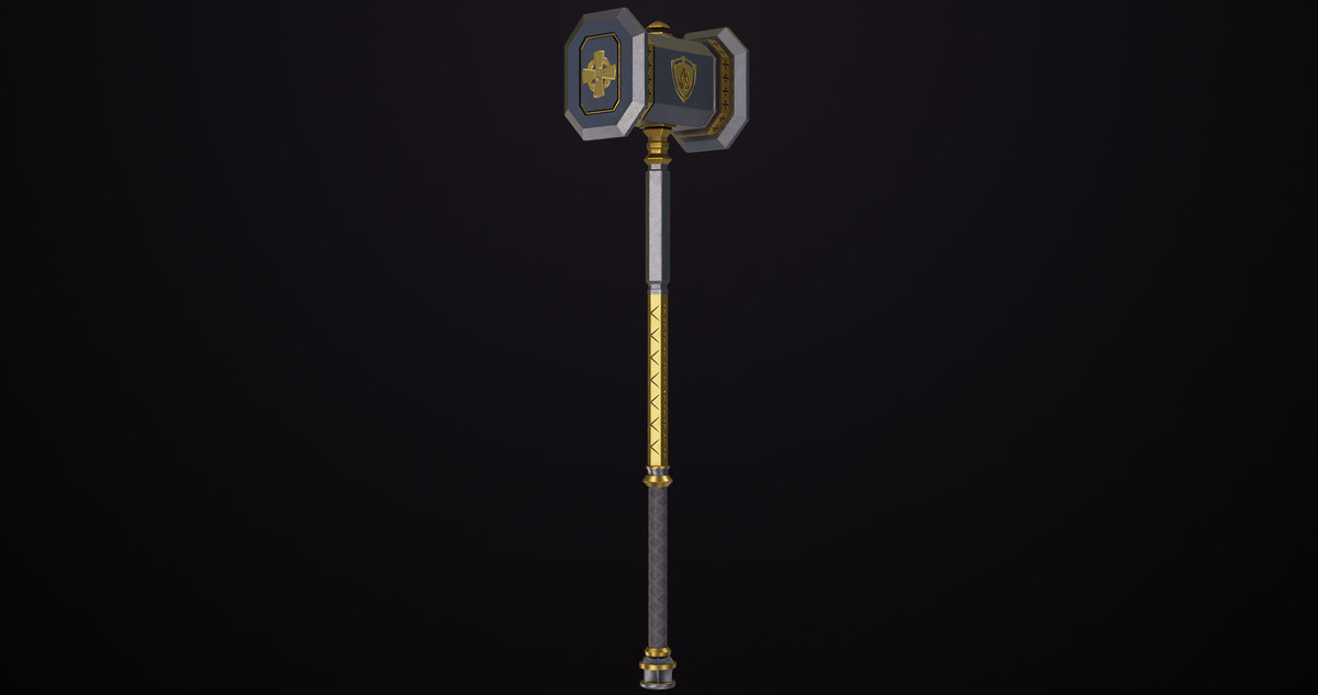 5 Battle Hammers Collection URP HDRP Textures