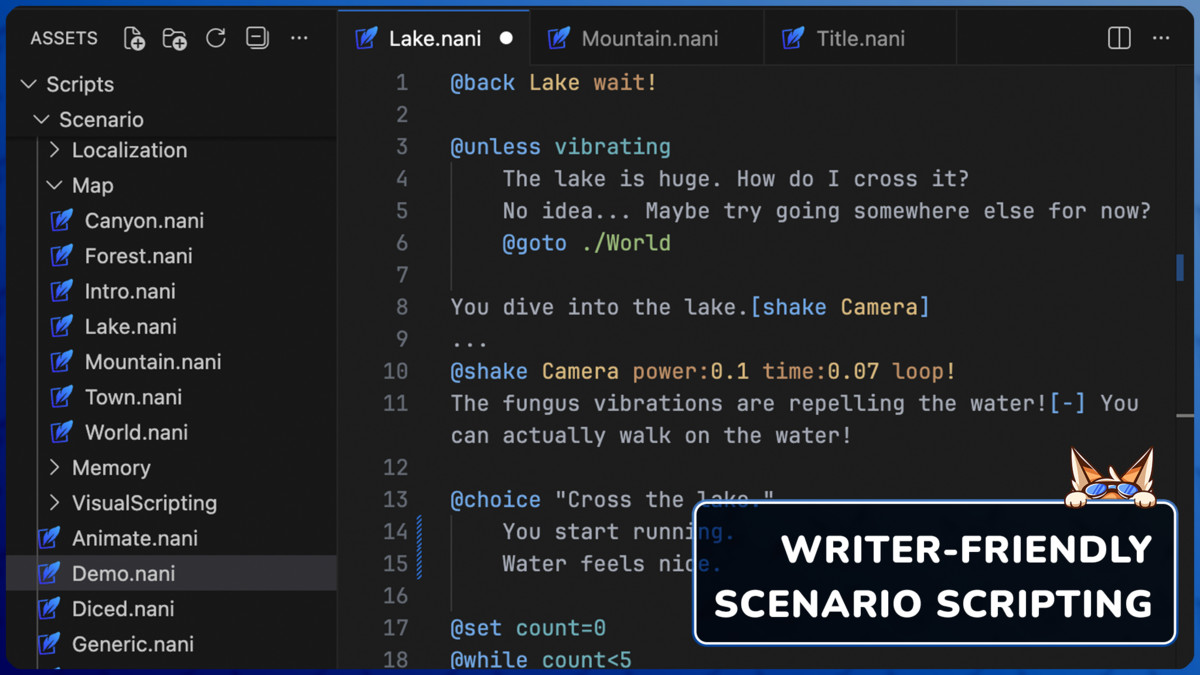 Naninovel: Visual Novel, Dialogue & Cutscene Storytelling Engine for Unity