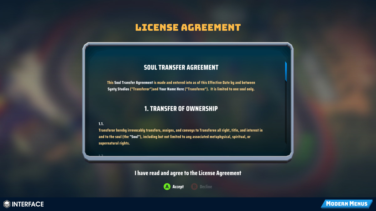Modern Menus - Synty INTERFACE - GUI