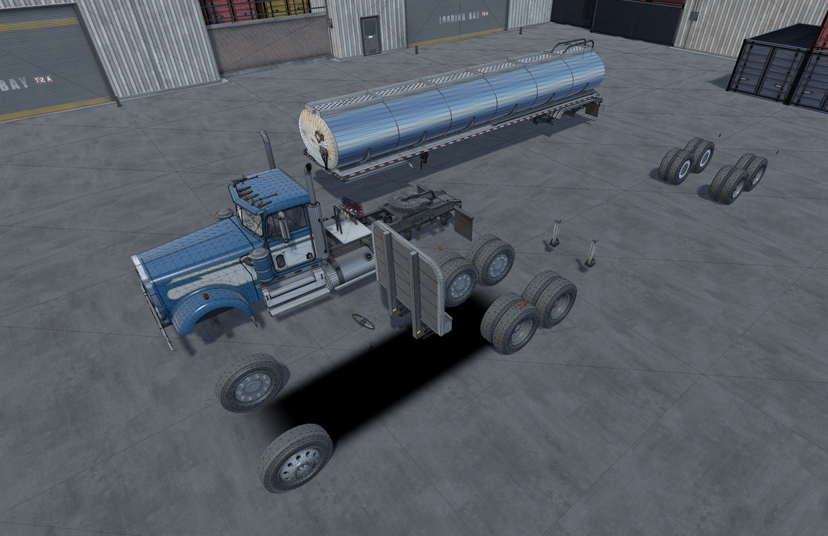 80s Semitruck Tanker