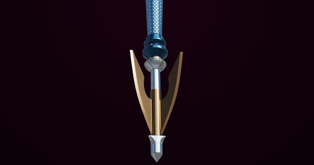 Fantasy Trident 07 URP HDRP Textures