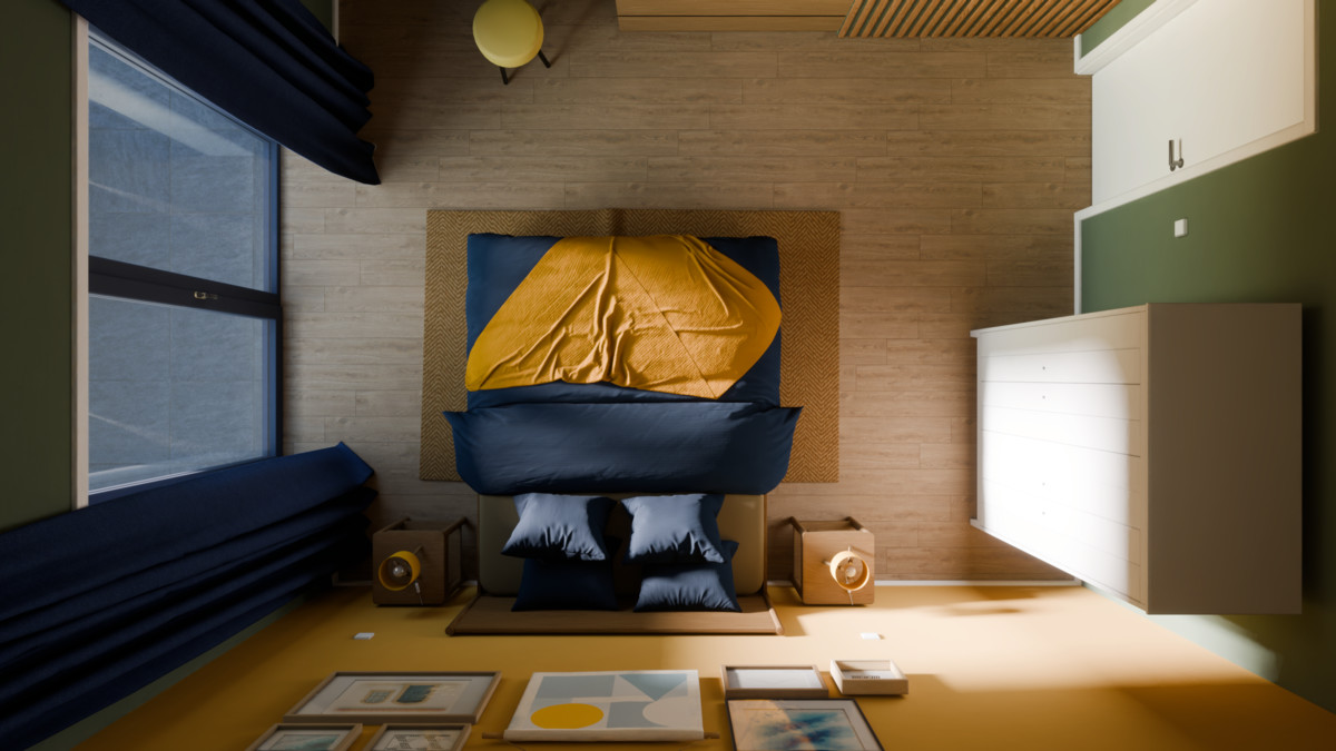 Photorealistic Bedroom Interior – HDRP Ready