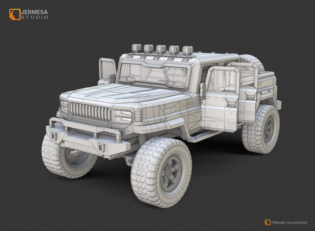 Off-Road Crawler 4x4 Pickup Vehicle Physics