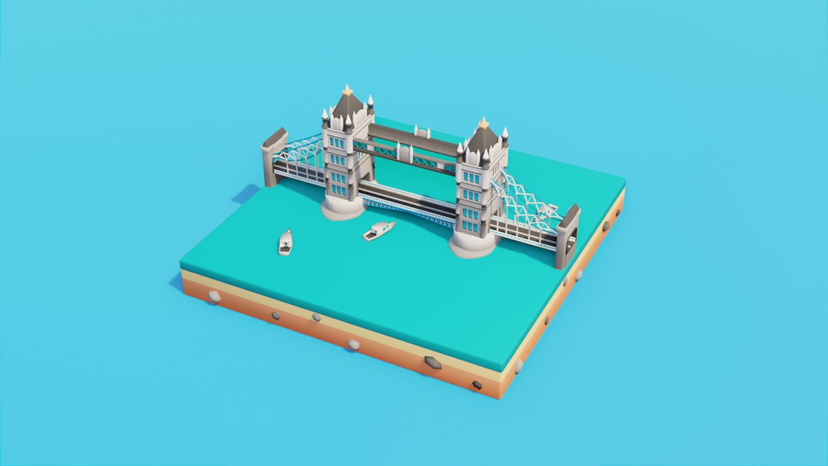 Low Poly European LandMarks by IGS