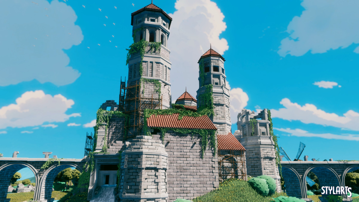 Stylized Castle Ruins