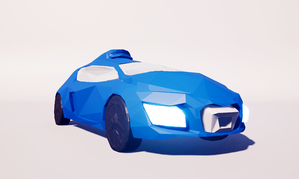 Exotic Roadster - Low Poly