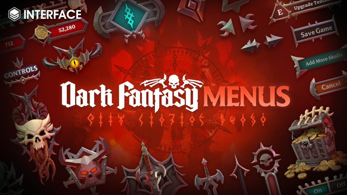 Dark Fantasy Menus - Synty INTERFACE - GUI, image 3