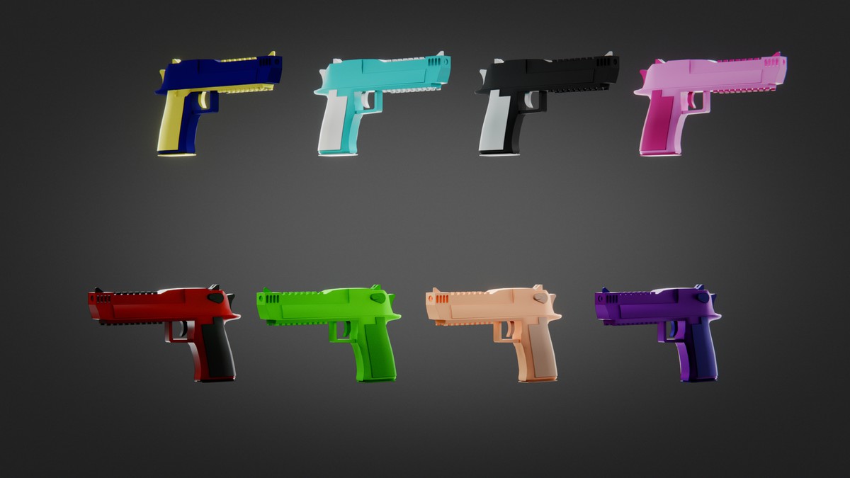 Ultimate Weapon Pack — 23 Guns + 943 Skins (Low Poly, Stylized, FPS/TPS Ready)
