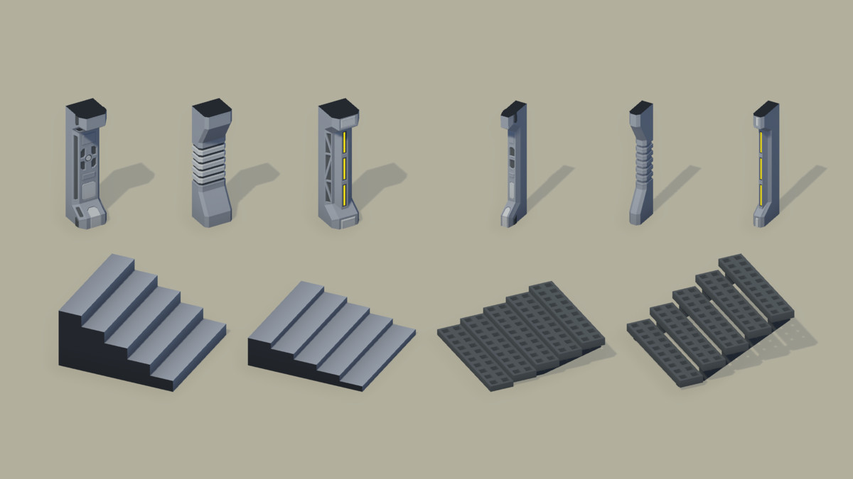 Sci-Fi Interior Modular Kit Bundle 01