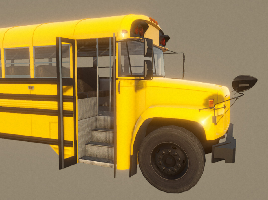 School Bus with LOD