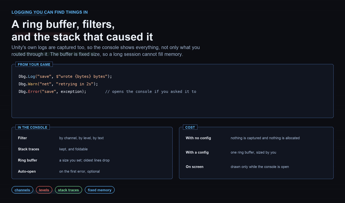 Quick Debug Console