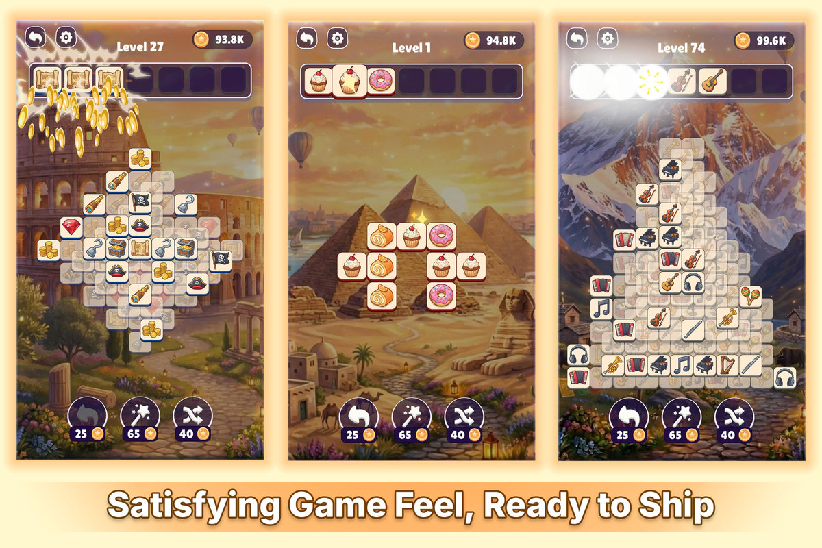 Match3Tile | Tile Match Puzzle — Complete Game Template + Editor