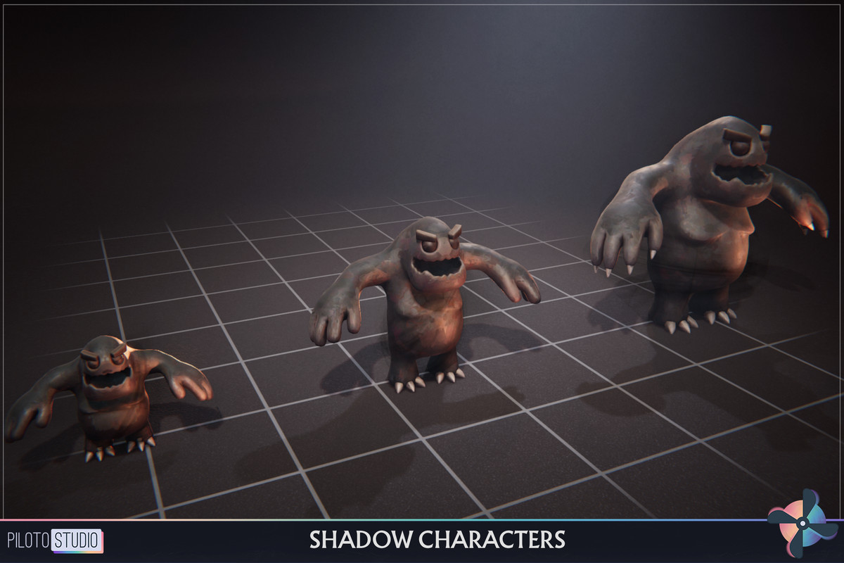 Shadow Ultimate MegaPack- 12 Families + Boss - 39 Characters + Animations