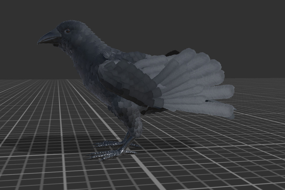 Crow Feathered
