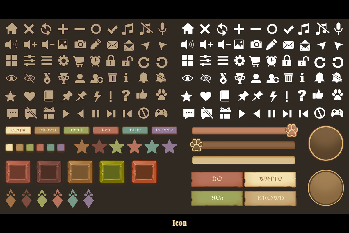 Bamao Pack : Fantasy GUI ( With PSD )