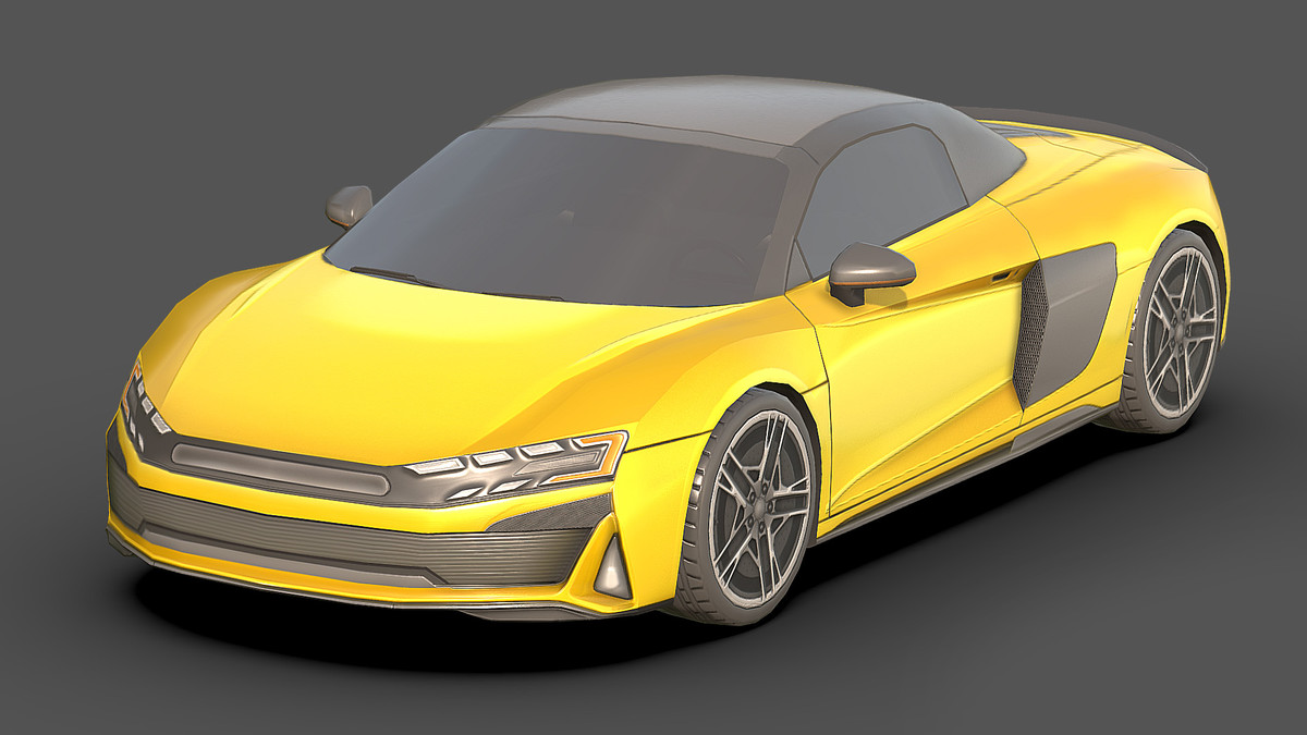 Sedan Low Poly Car 1