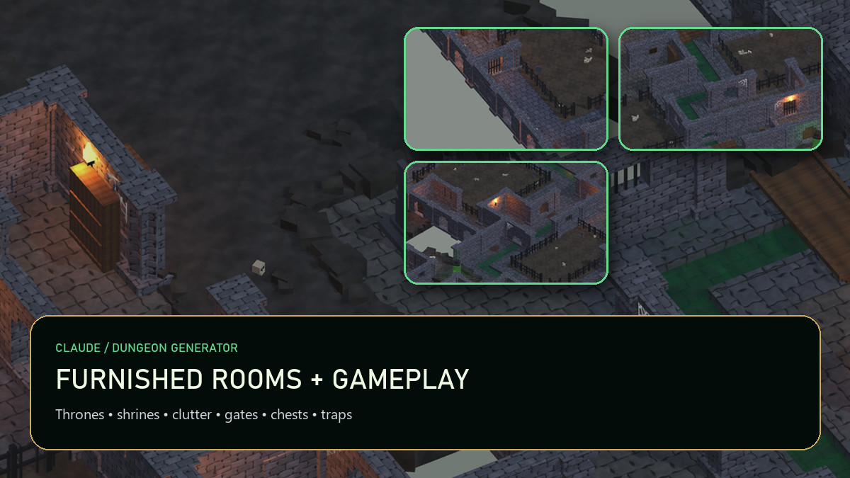 Dungeon Generator - WFC Level Builder, Live Painting & NavMesh