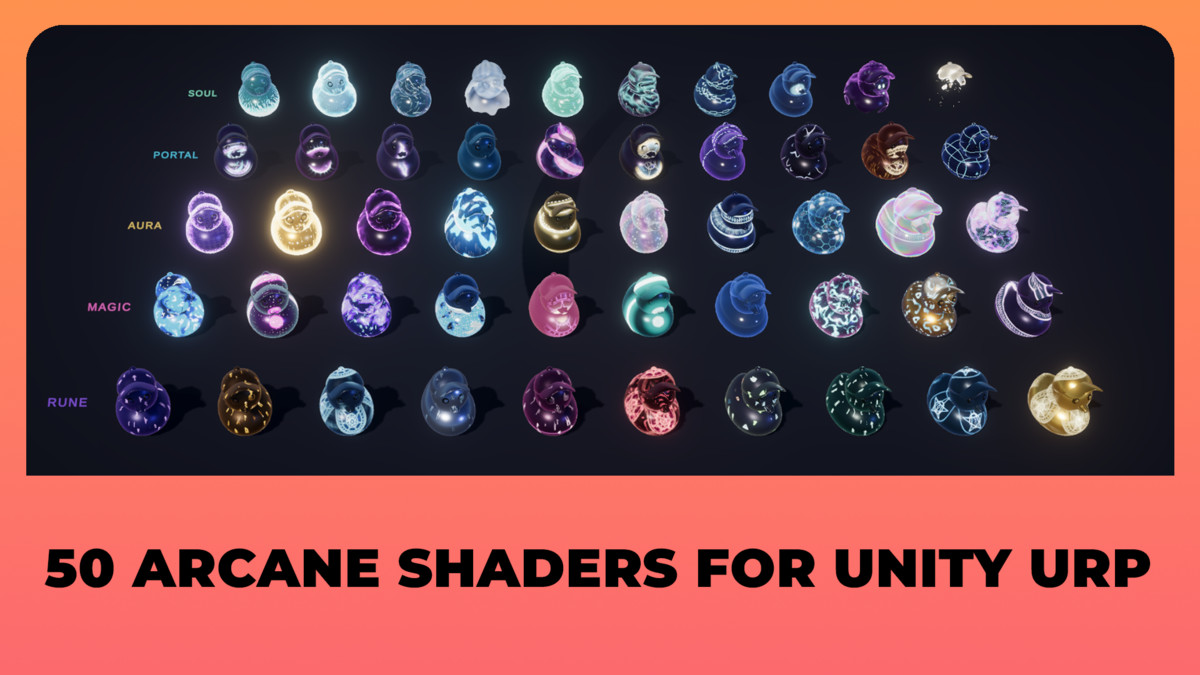 50 Arcane Shaders for Unity URP