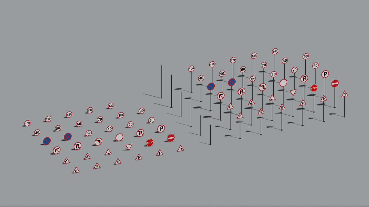 Low Poly Urban Traffic Pack