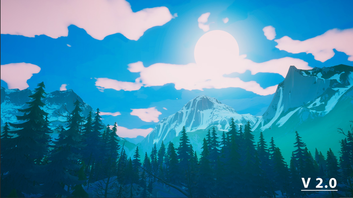 Procedural Stylized Sky 2