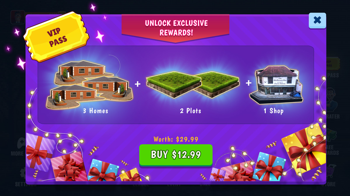 Modern Real Estate Tycoon UI Kit – Business Simulator Mobile Game GUI